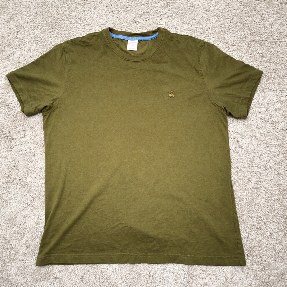 Brooks Brothers Olive Green Short Sleeve Crew Tee